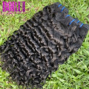 Water Wave Peruvian Straight Hair Bundles , 10A Grade Peruvian Virgin Human Hair