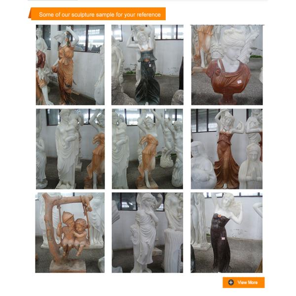 Beautiful Girl Statue Scrupture White Marble Naked Girl Figure Statue with Goose