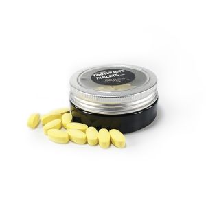 Healthy Lemon Chewable Teeth Cleaning Tablets Pills No Waste