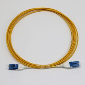 Quality LC Uniboot Zip Cod Singlemode G657.A1 BendInsensitive Duplex 2mm LSZH Low Loss 0.15dB Fiber Patch Cord for sale
