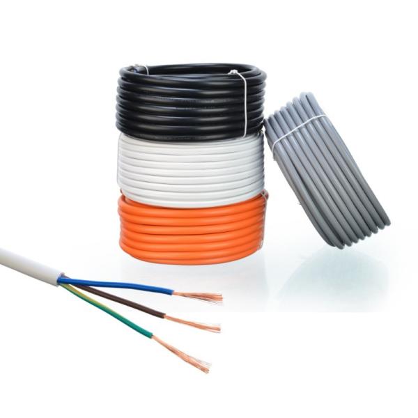 Pure Copper Power Cable Rvv 3x 0.75mm / 1.5mm2 Rvv Cable for Industrial House