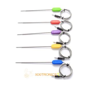 Meat cooking thermometer probe