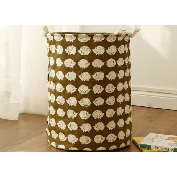 Puting Foldable washing laundry basket toy storage bag cotton lenon customized green gree laundry facility