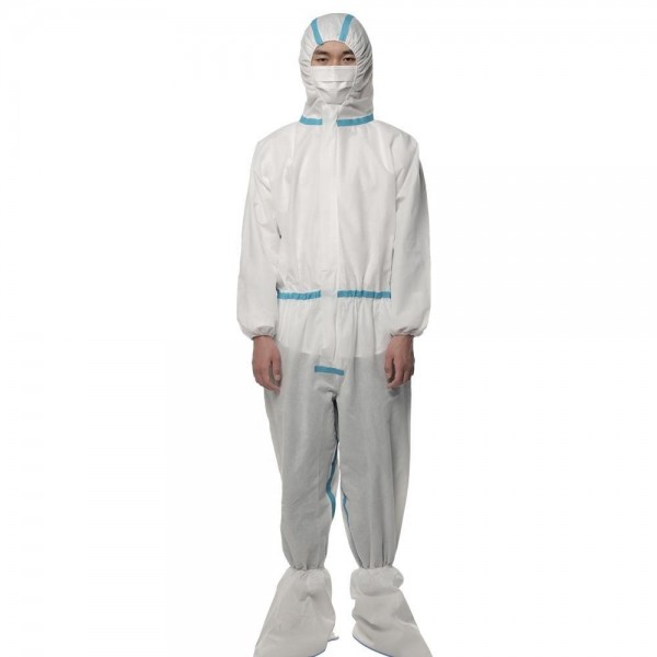 Buy GB19082-2009 Disposable Protective Coverall Isolation Suit Barrier Bacteria at wholesale prices