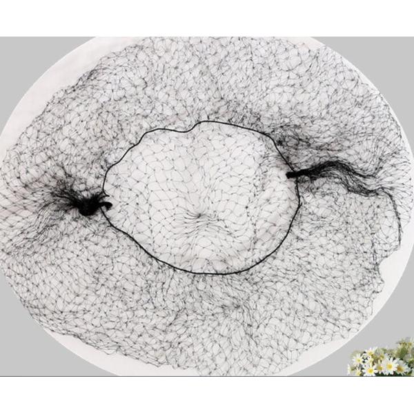Nylon Invisible Hairnets 14" Disposable Large Mesh