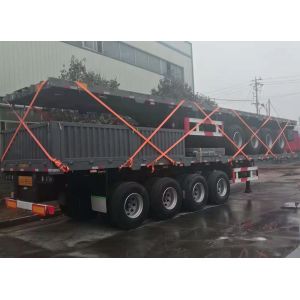 Construction Freight Hauling Semi Trailer With Fuwa / BPW Axle