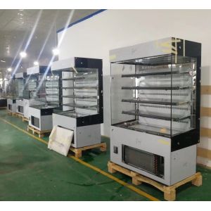 Open chiller showcase, drink open refrigerator