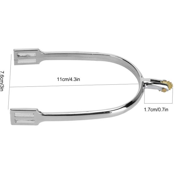 Polished Finish Stainless Steel Western Horse Riding Spurs for Western Comb Harness