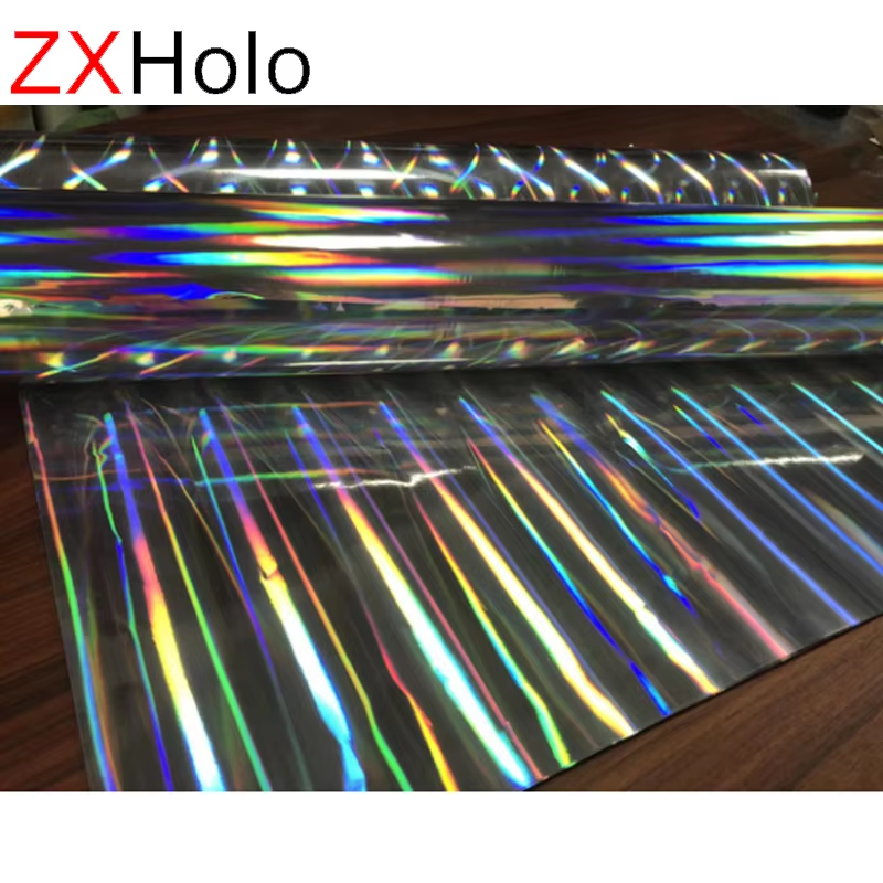 BOPP Metallized Holographic Laser Top Coating Film Facestock Material For Labels