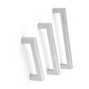 Brushed Chrome Silver Stainless Steel 201 Furniture Handle Pulls 224mm