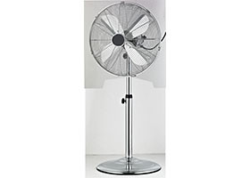 China Plastic 4 Blade 16 Quiet Pedestal Fan Retro Classic For Home Chrome Color on sale