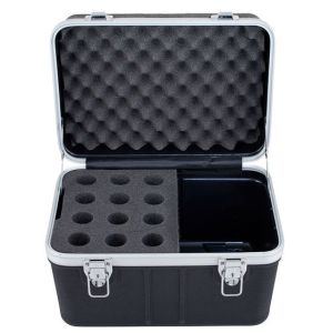 12pcs ABS Wireless Microphone Flight Case Aluminum And Foam