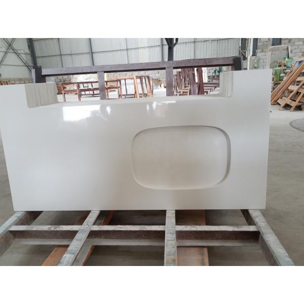 Buy prefabricated Solid Surface Worktops With Backsplash Side Splash Aprons at wholesale prices