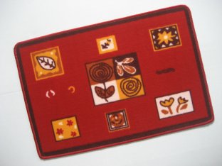 Absorbent door mats with PVC backing