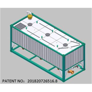 China Container Trailer Transport 26m³ Low Profile Cement Silo on sale