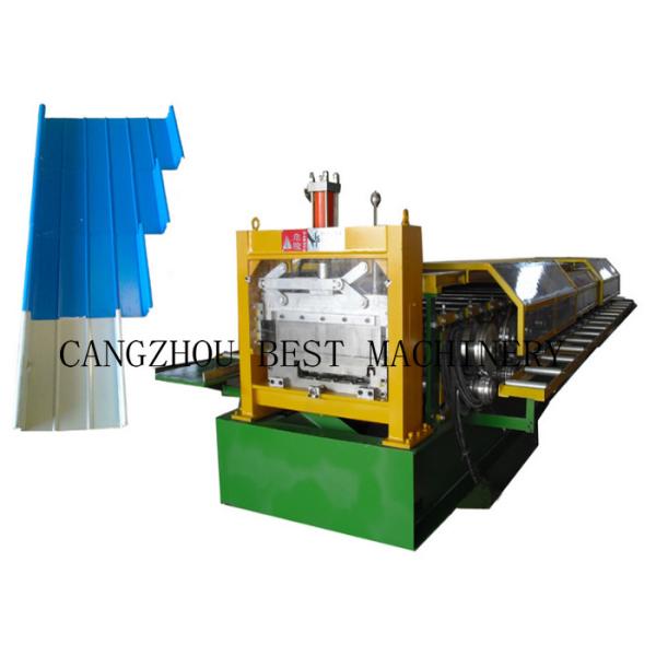 Buy Portable Metal Roofing Sheet Roll Forming Machine , Standing Seam Roof Panel Machine at wholesale prices