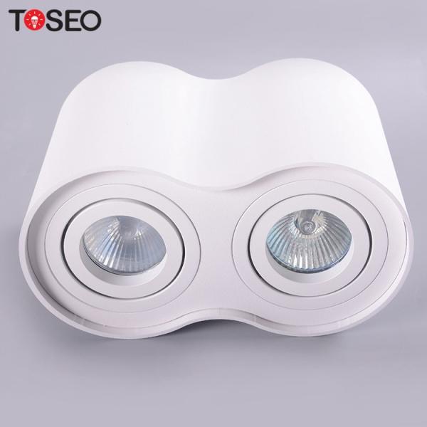 Buy Hotel Surface Mounted Downlight White Adjustable Double Head Spotlight at wholesale prices
