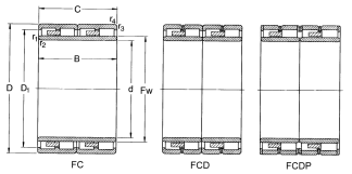527634 Multi-Row Cylindrical Roller Bearing for metallurgy plant rolling mills