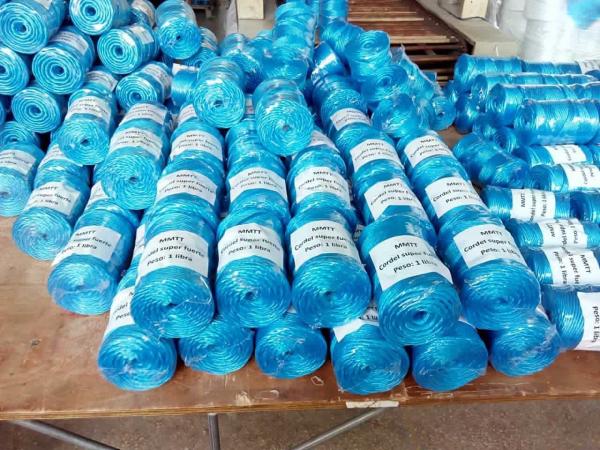 Agriculture PP Split Film Twine Fibrillated Polypropylene tying twines UV Baling twine Blue White Color