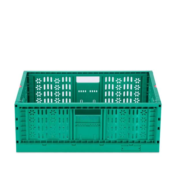 Stackable Vented Mesh Plastic Crate for Vegetables Customized Color and PP