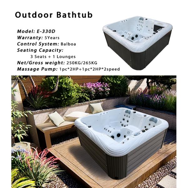 American Style Outdoor Air Jets Whirlpool Massage Relaxing Hot Tubs