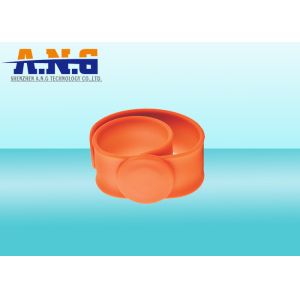 Slap RFID Wristbands with flexible stainless steel bistable spring bands