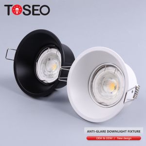 6w Deep Cup Anti Glare Downlights For Corridor Front Replace Bulb Spotlight