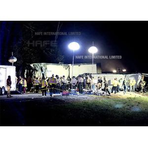 Polysilk Material LED balloon Lights / Asphalt Pavement Balloon Lighting