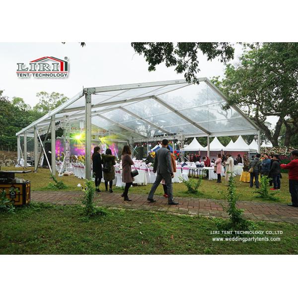 Buy 20m Width Outdoor Marquee Trade Show Tent with Transparent Roof Cover at wholesale prices