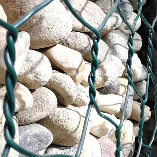 100x120mm 2x1x1 3.05mm Pvc Coated Gabion Baskets 270 Gsm Zinc Coated