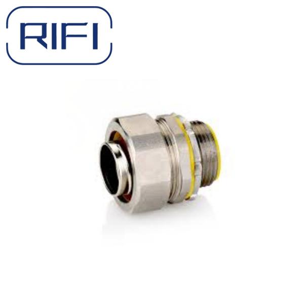 Liquid Tight Flexible Conduit Connector For Box Bonding Model No LTC038-LTC400 UL 514B Standard