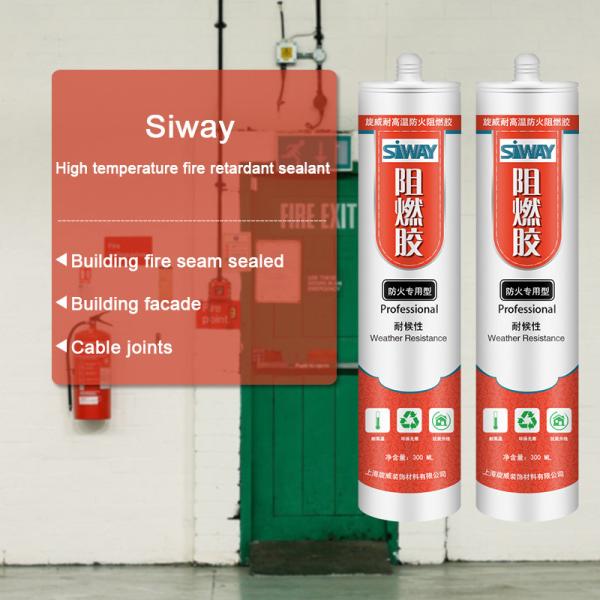 Buy Premium Fireproof Silicone Sealant , Cartridge Packaged Silicone Floor Sealant at wholesale prices
