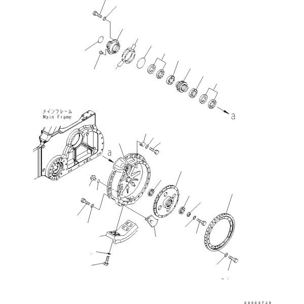 154-27-00432 154-27-00431 154-27-00430 For Komatsu Bulldozer D85EX-15 Travel