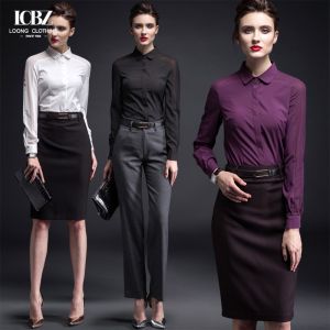 Stylish Red Business Casual Four-Piece Ladies Suit with Single Button Closure