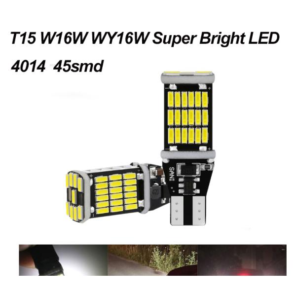 Universal Car Led Tail Light And Turn Signal bulbT15 4014 45smd 12-24V