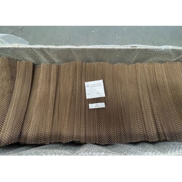 Height 0.6M 170M length Brozen Color Aluminium Chain Decoration Mesh for Curtain