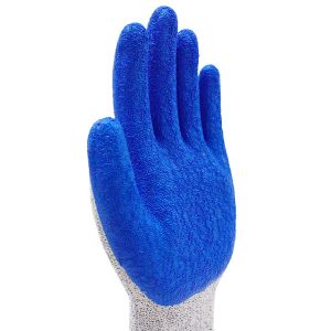 Durable Latex Safety Gloves Wear Resistant Crinkle Latex Rubber Construction