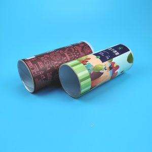 CMYK Composite Paper Tube Packaging For Nuts Candy