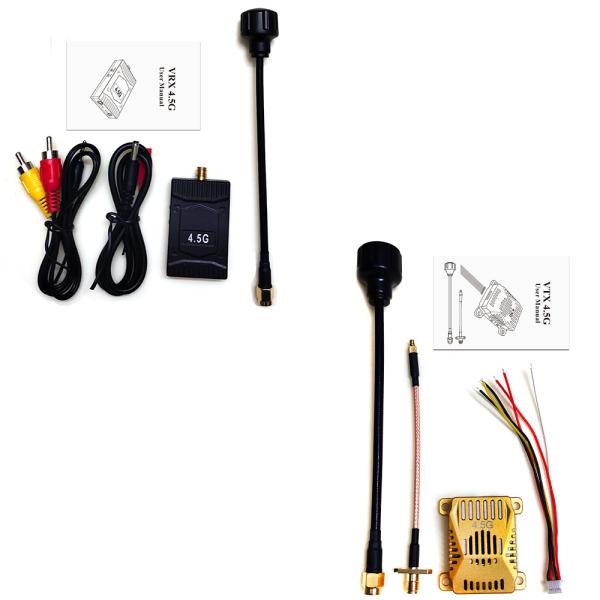 4.5GHz 2.5W Long Range FPV VTX Video Transmitter and Receiver with 20km Range and 16 Channels