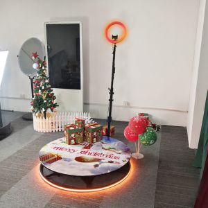 China Customized 360 Spinning Photo Booth With Rotating Stand on sale