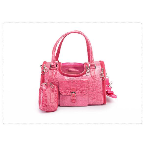Buy  				Design Quality PU Leather Hot Pink Pet Hand Bag 	         at wholesale prices