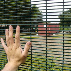 China Customized Galvanized Security 358 Fence Panel Commercial Metal Anti Climb on sale