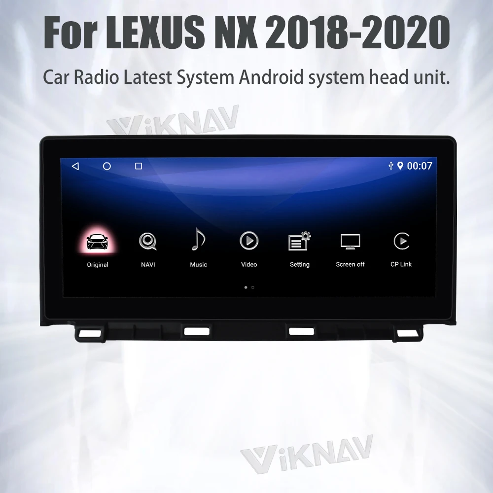 Viknav Car Radio For LEXUS NX (2018-2020)12.3 inch Touch Screen Wireless Carplay GPS Navigation LCD Display Screen