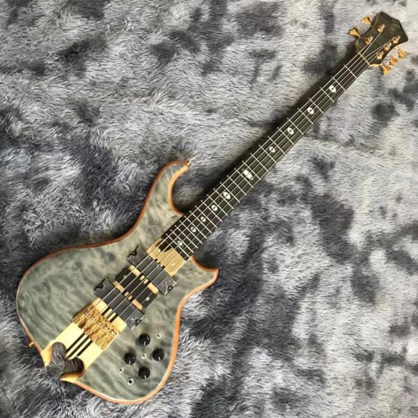 2023 NEW Custom Alembic Style Neck Through Body Mark King Signature Deluxe 5 Strings Electric Guitar Bass