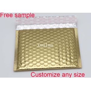 Shiny Plastic Shipping Envelopes , Metallic Bubble Wrap Shipping Bags Light