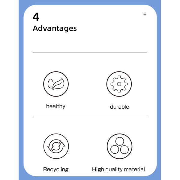 50ml Blue And White PE Sunscreen Bottle Skin Care Packaging UKL33F