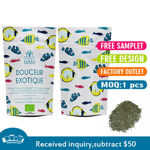 Food Grade Bag Packaging Custom Zip Lock Smell Proof Pouch Environment Friendly for Food Packaging