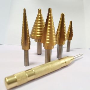 MultiStep Titanium Coated HSS4241 6Pcs Hex Shaft HSS Drill Bits Rust Resistance