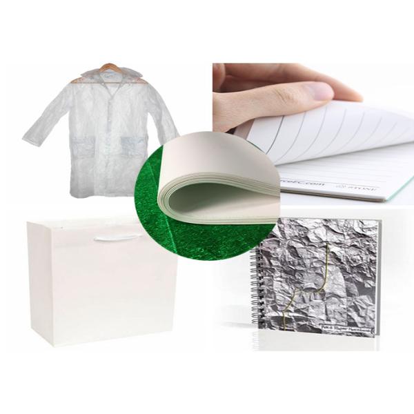 144gsm Thickness Waterproof Tear Resistant Paper For Raincoat And Dust Cover
