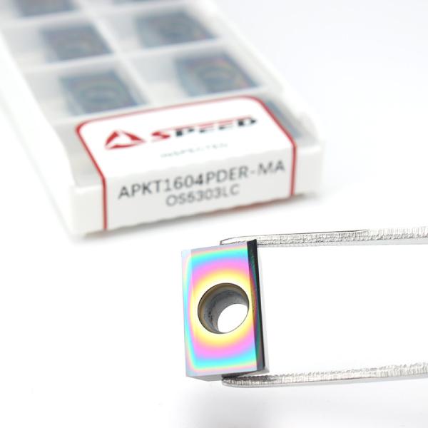 Precision Cnc Carbide Inserts For Aluminum Tungsten Carbide Cutter DLC Coating